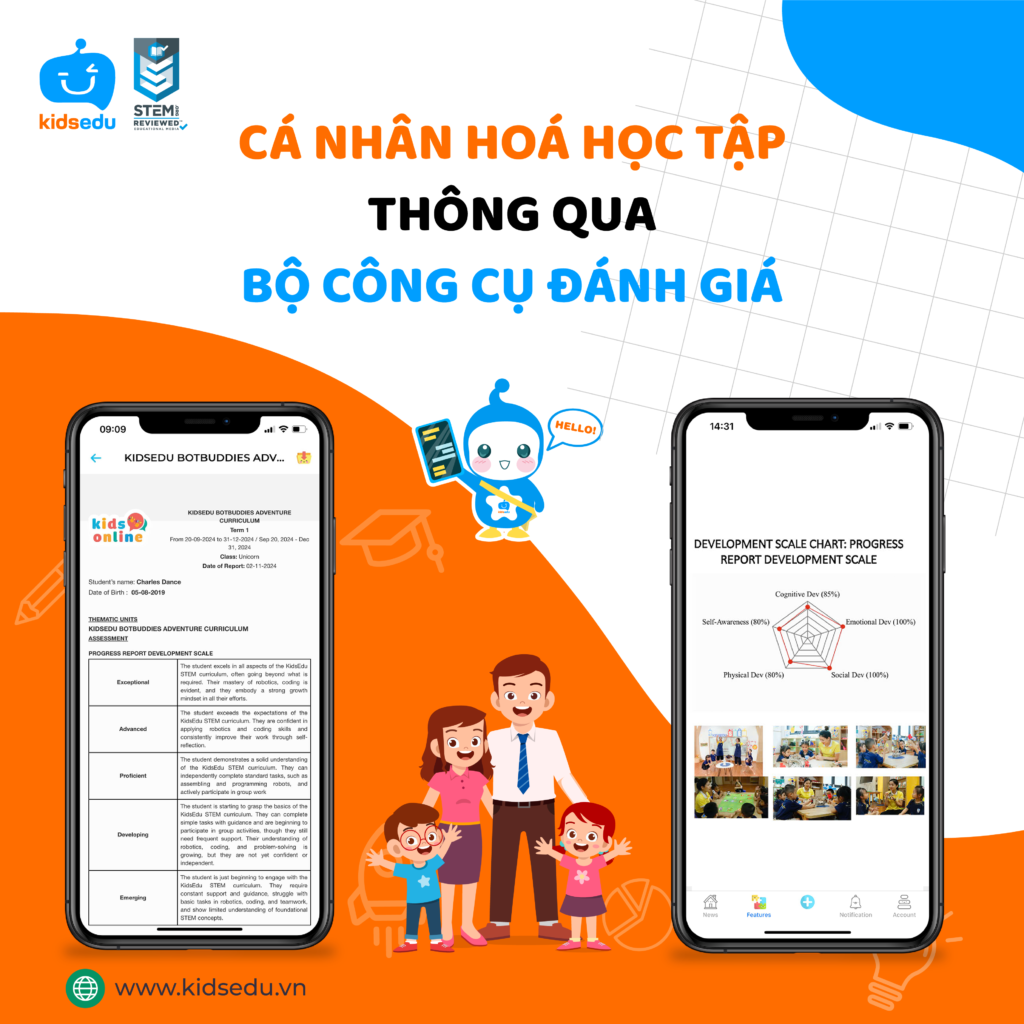 KidsEdu STEM: Cá Nhân Hóa Học Tập Thông Qua Bộ Công Cụ Đánh Giá